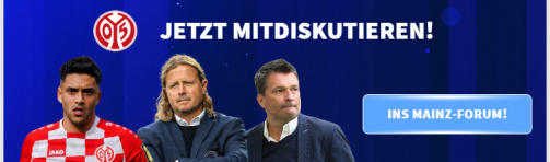 In the forum about the 1st FSV Mainz 05 have a say!