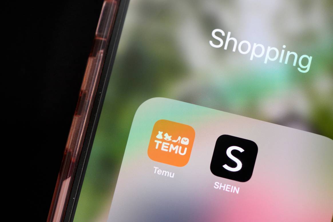 Temu and Shein apps