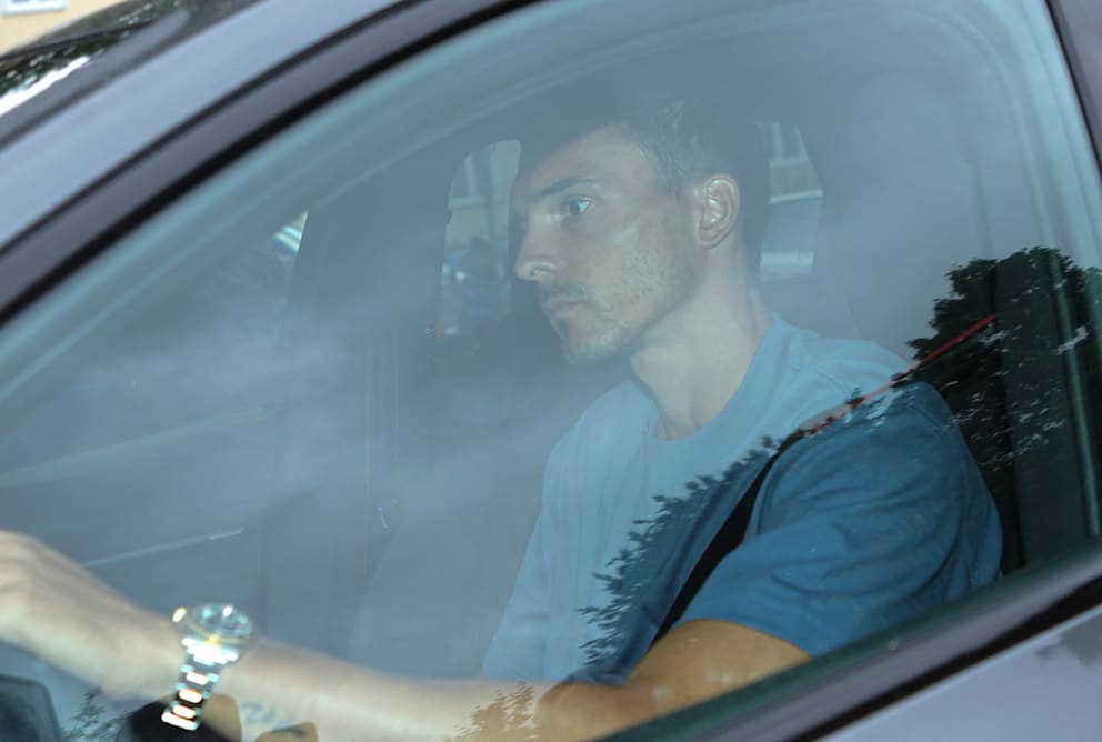 João Palhinha (30) auf dem Weg zum Krankenhaus