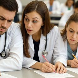 Medicine students with AI | Photo: Chatgpt