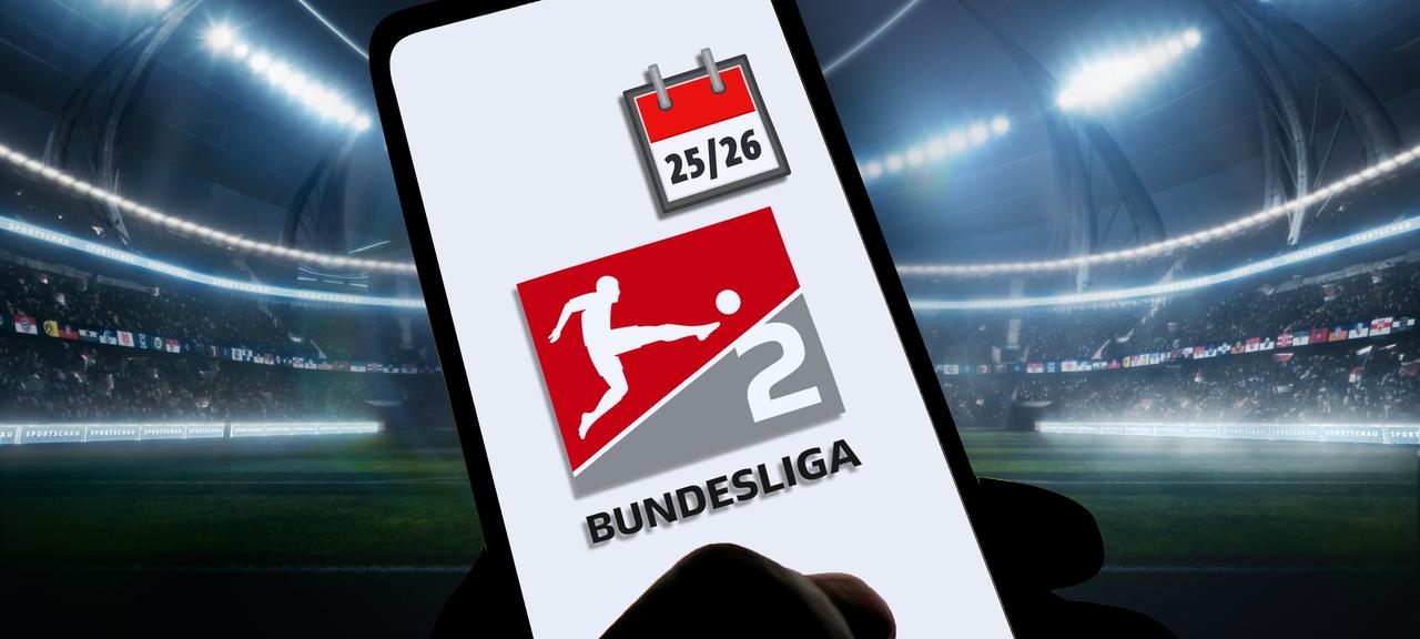 Calendar of the 2nd Bundesliga for the 2025/26 season