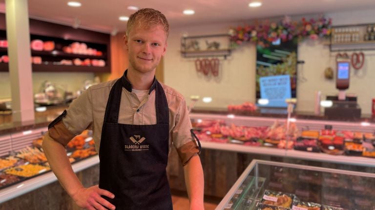 Frans fears that there is now little future for his butcher shop (photo: Rochelle Moes). 