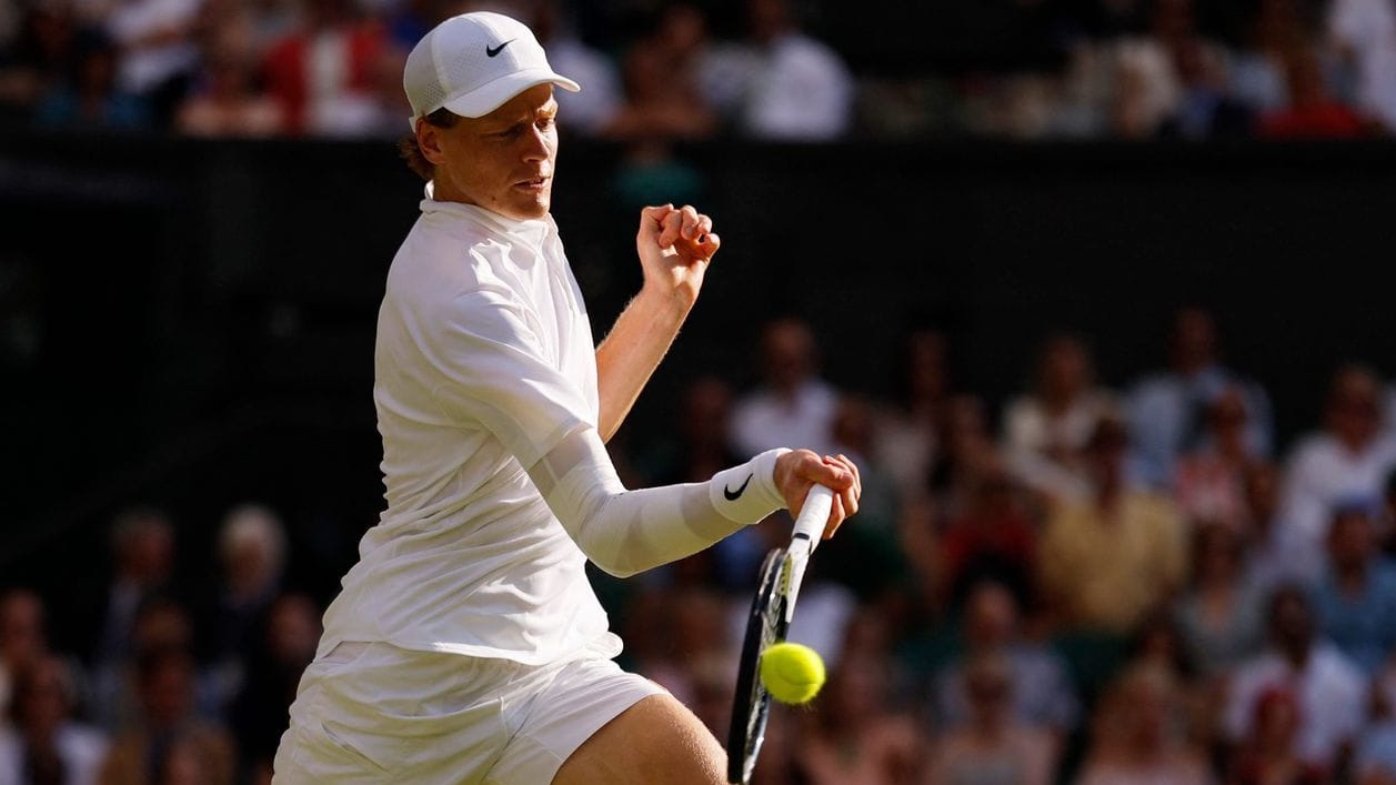Jannik Sinner in the Wimbledon final: The Italian was disturbed by a cork.