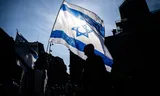 A demonstration in April in Amsterdam organized by Time to Stand for Israel against what the organization calls the increase in anti-Semitism, anti-Israel rhetoric and academic boycots within Dutch institutions and the public debate. Photo Joris van Gennip/ANP