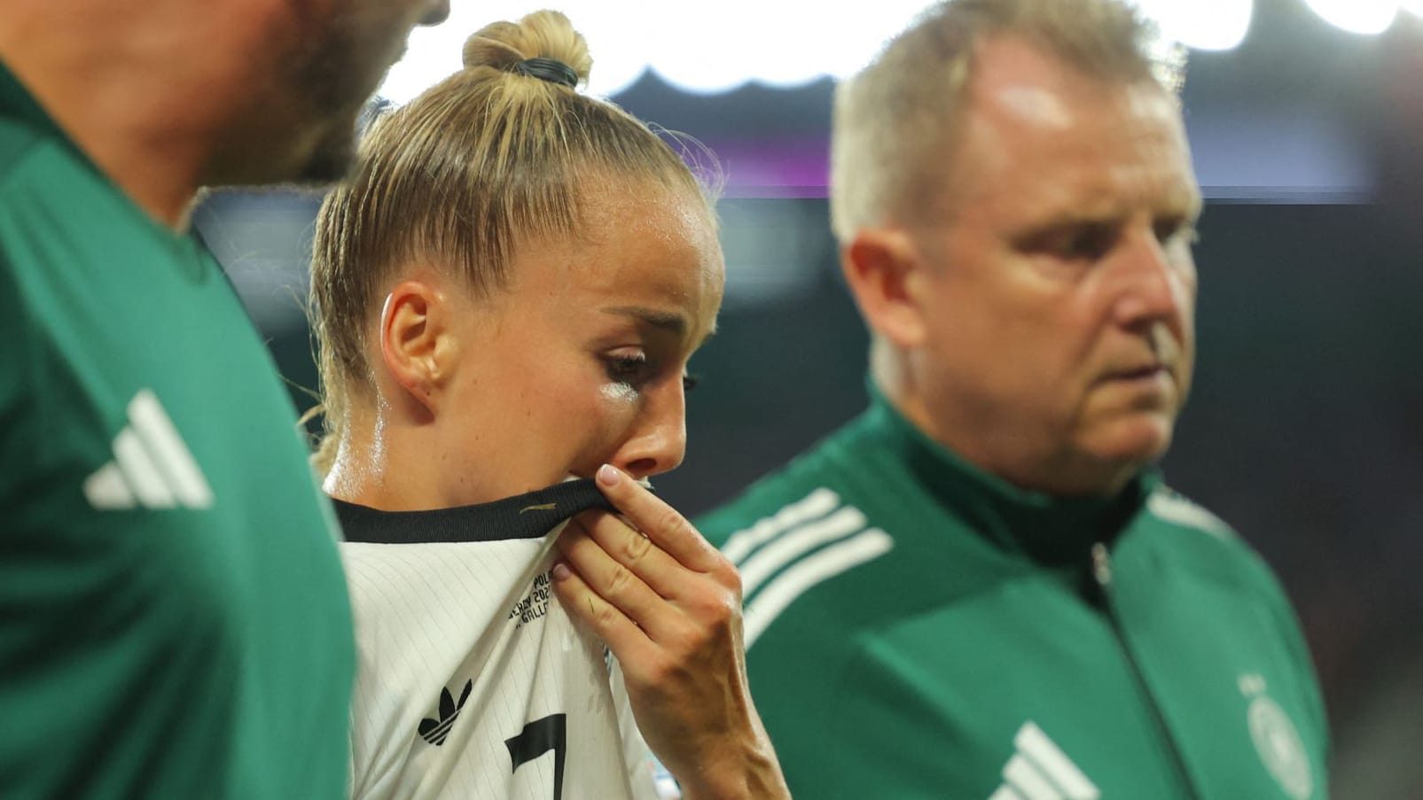 Dowel: Giulia Gwinn at her replacement against Poland.