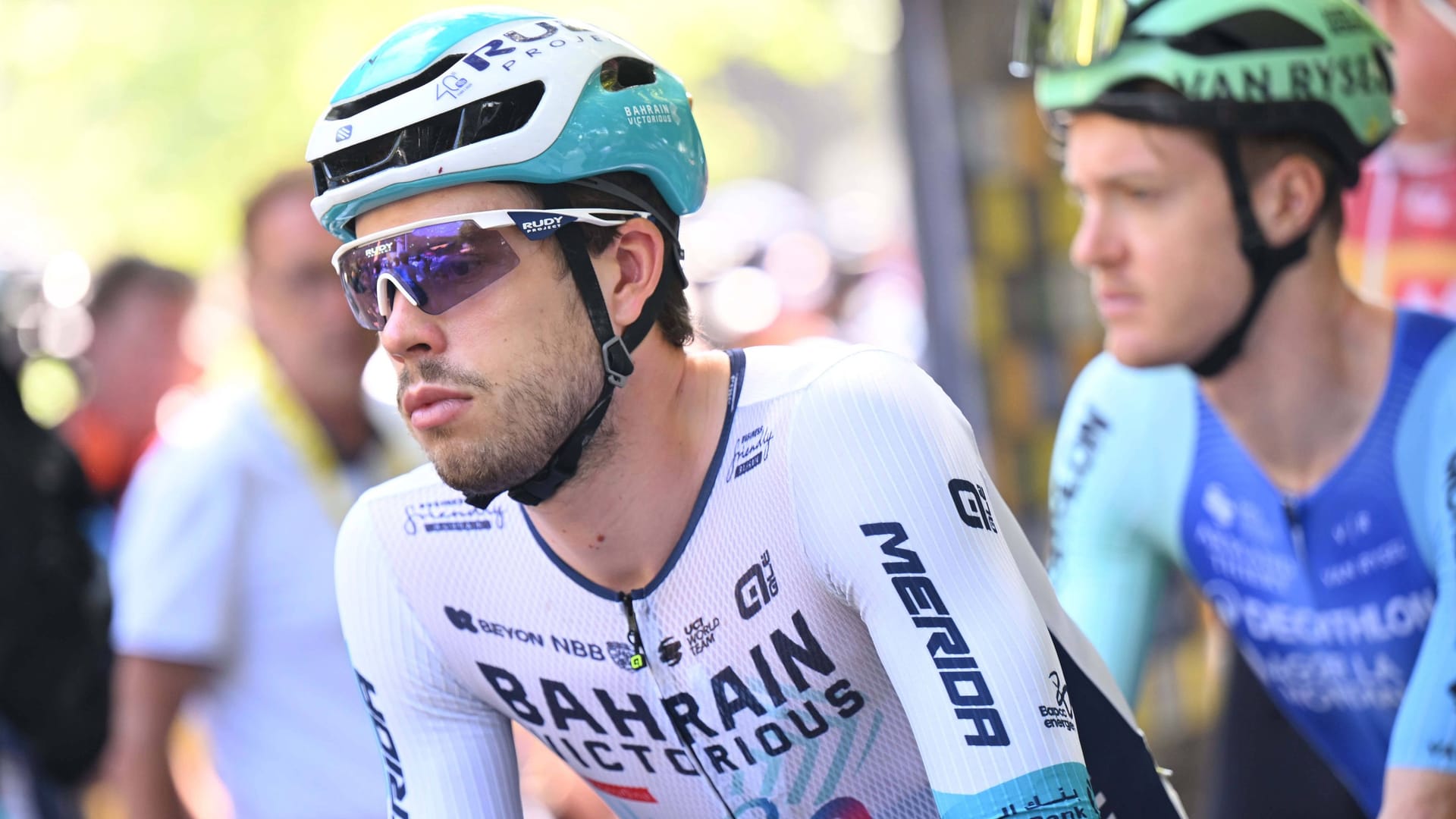 Phil Bauhaus: The German cyclist was seventh on Sunday - and was "frightened".