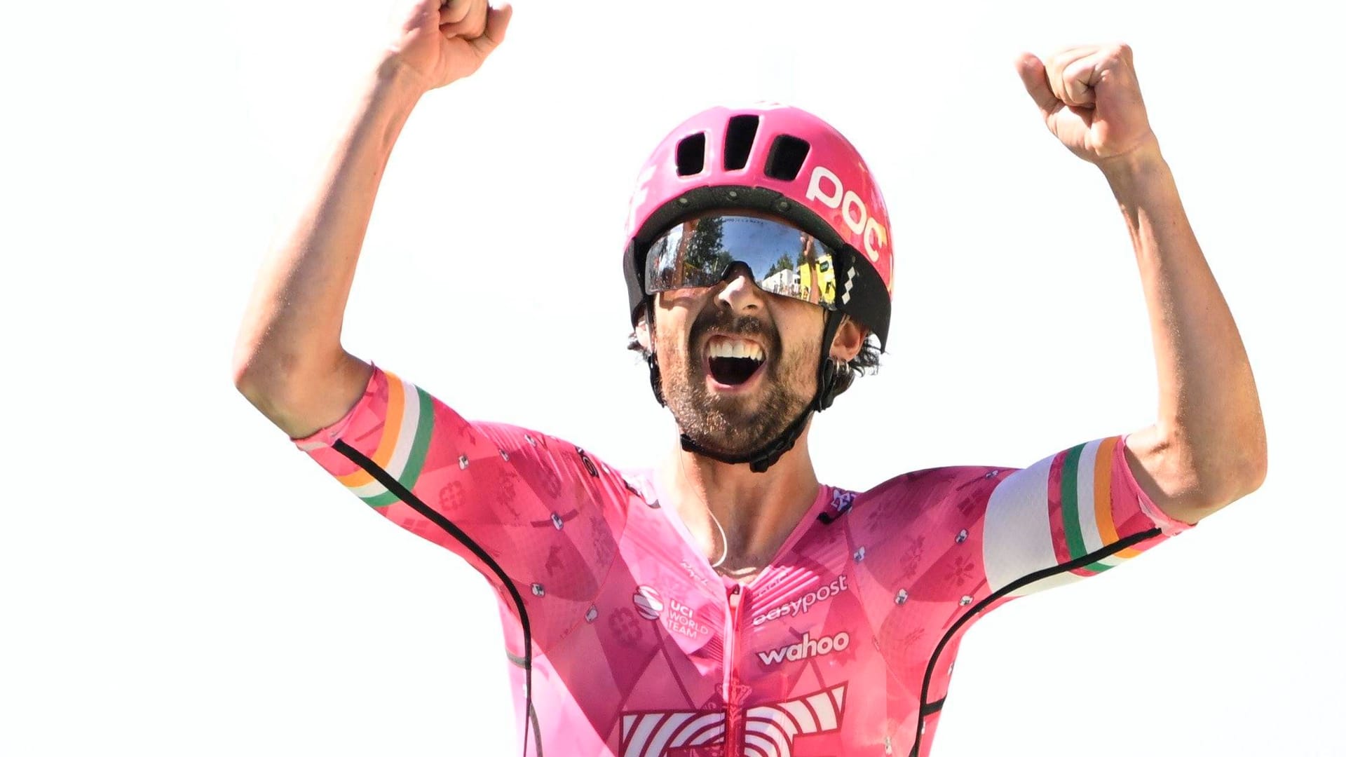 Ben Healy: The Irish cheered on the stage victory.