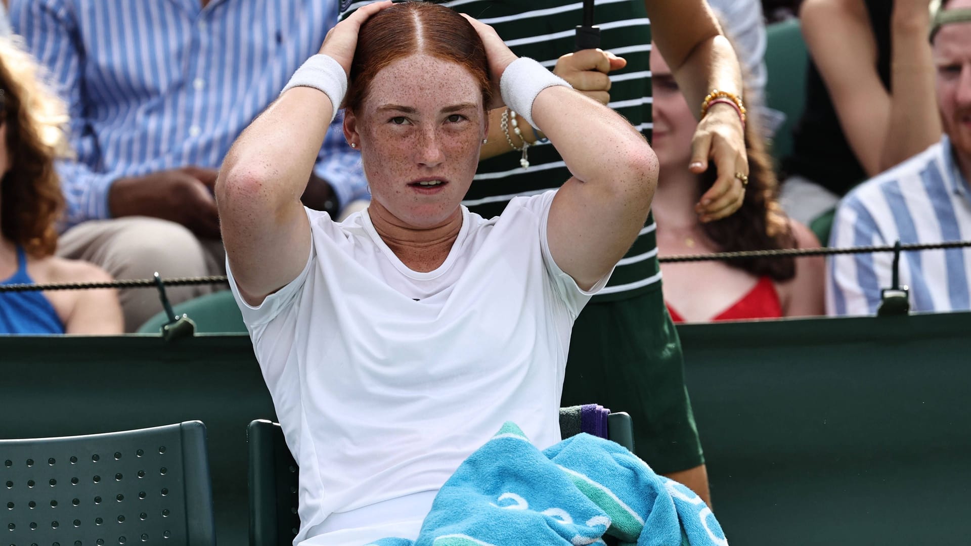 Disappointed: Wimbledon has already ended for Ella Seidel.