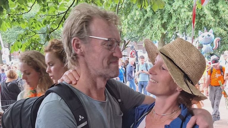 Karen and her husband.