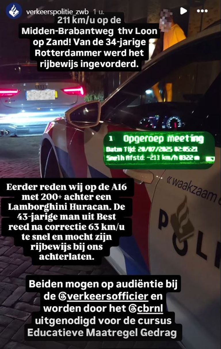 Photo: Instagram Traffic Police Zeeland-West-Brabant.