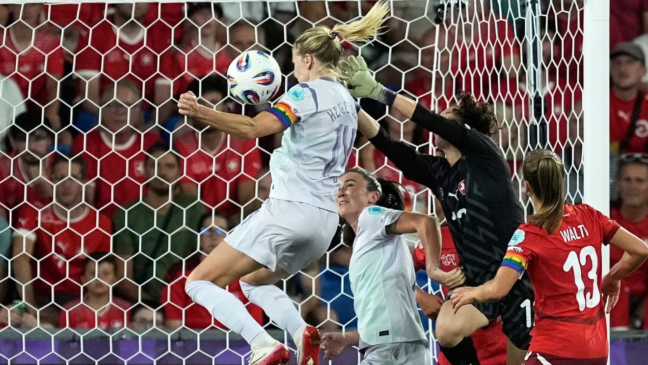 The interim compensation: Norway's Ada Hegerberg hits Switzerland to 1-1.