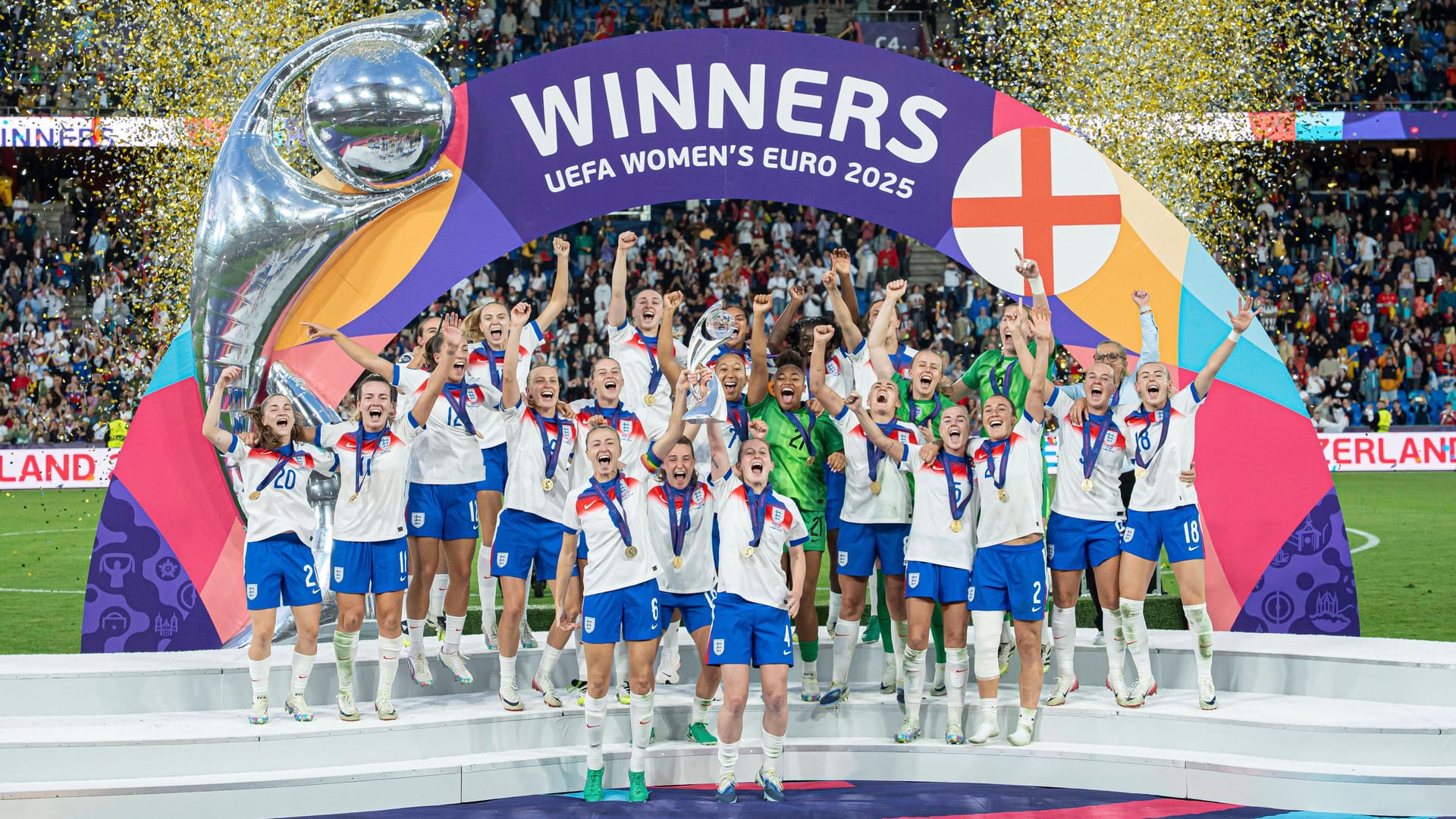 Cheers the "Lionesses": England is European champion for the second time in a row.