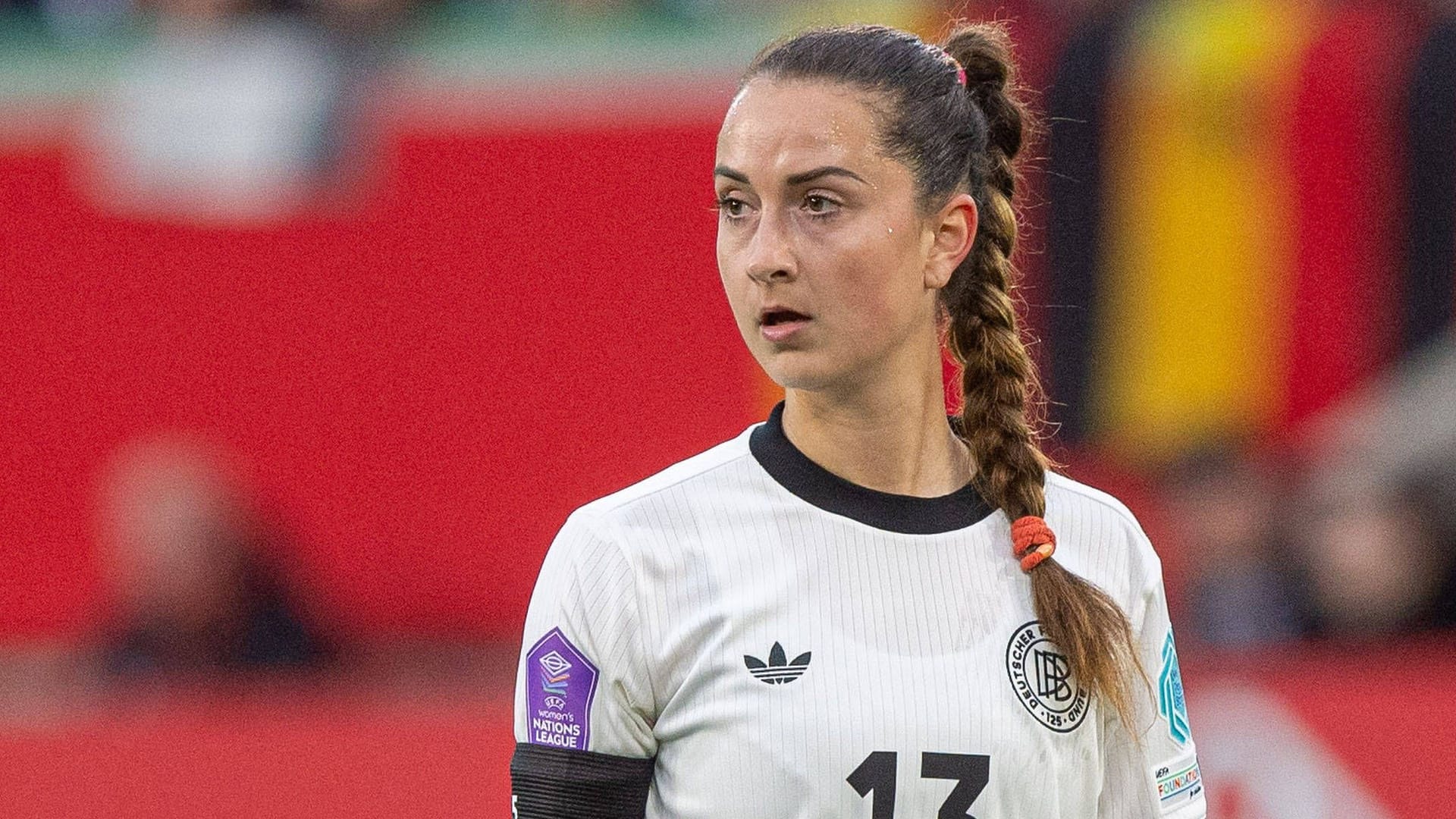 Sara Däbritz: She has already played 108 caps. Sara Däbritz: She has already played 108 caps.