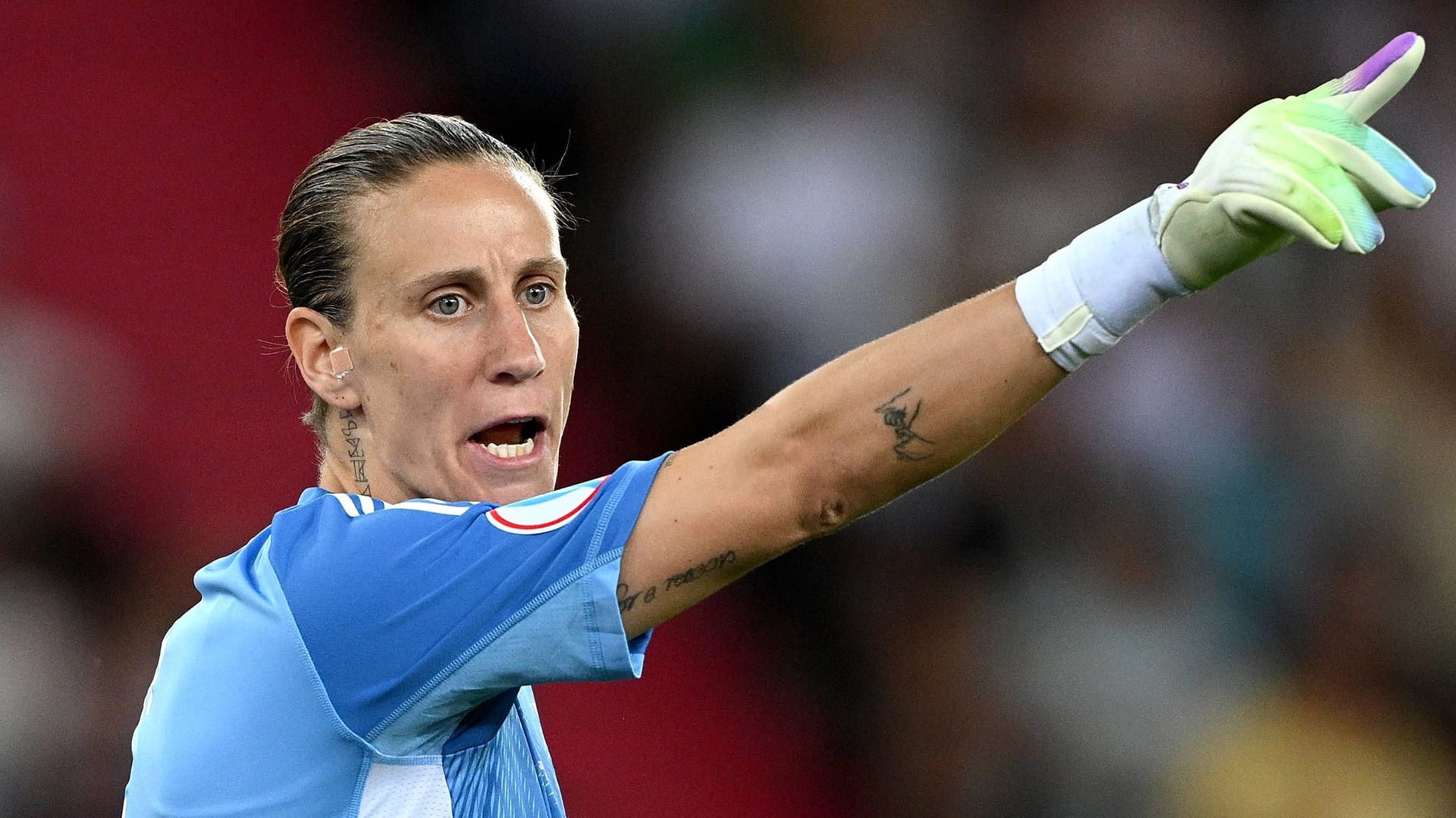 Ann-Katrin Berger during training: The goalkeeper is criticized.