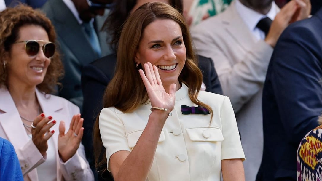 High visit to the Royal Box: Princess Kate at the Wimbledon final between Amanda Anisimova and Iga świątek.