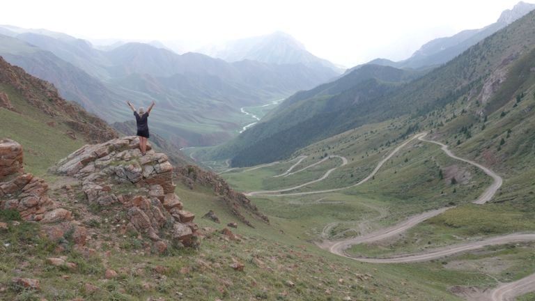 Lizette during a long journey (private photo). 