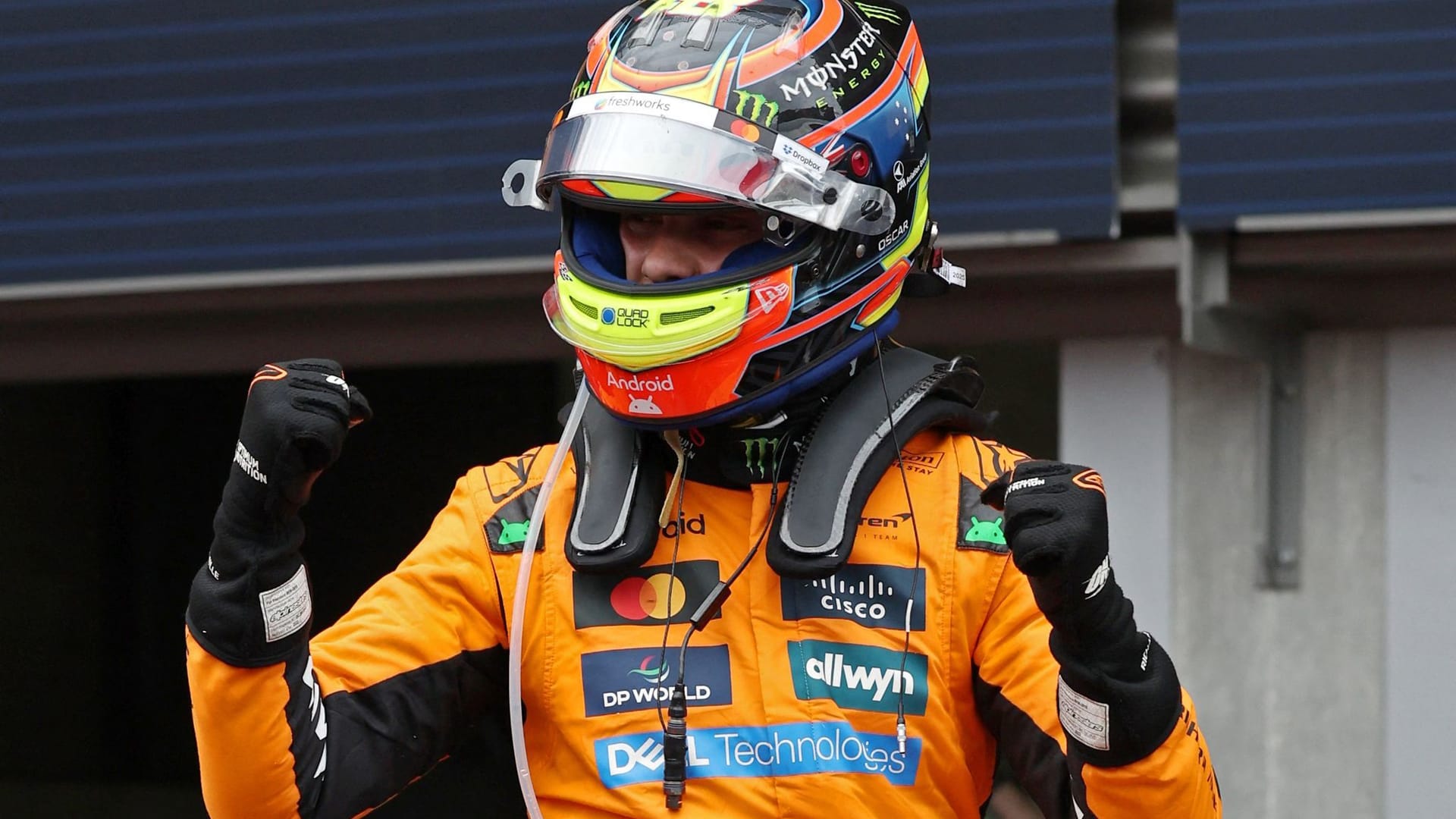 WM leadership expanded: Oscar Piatri cheers after his victory in Spa.