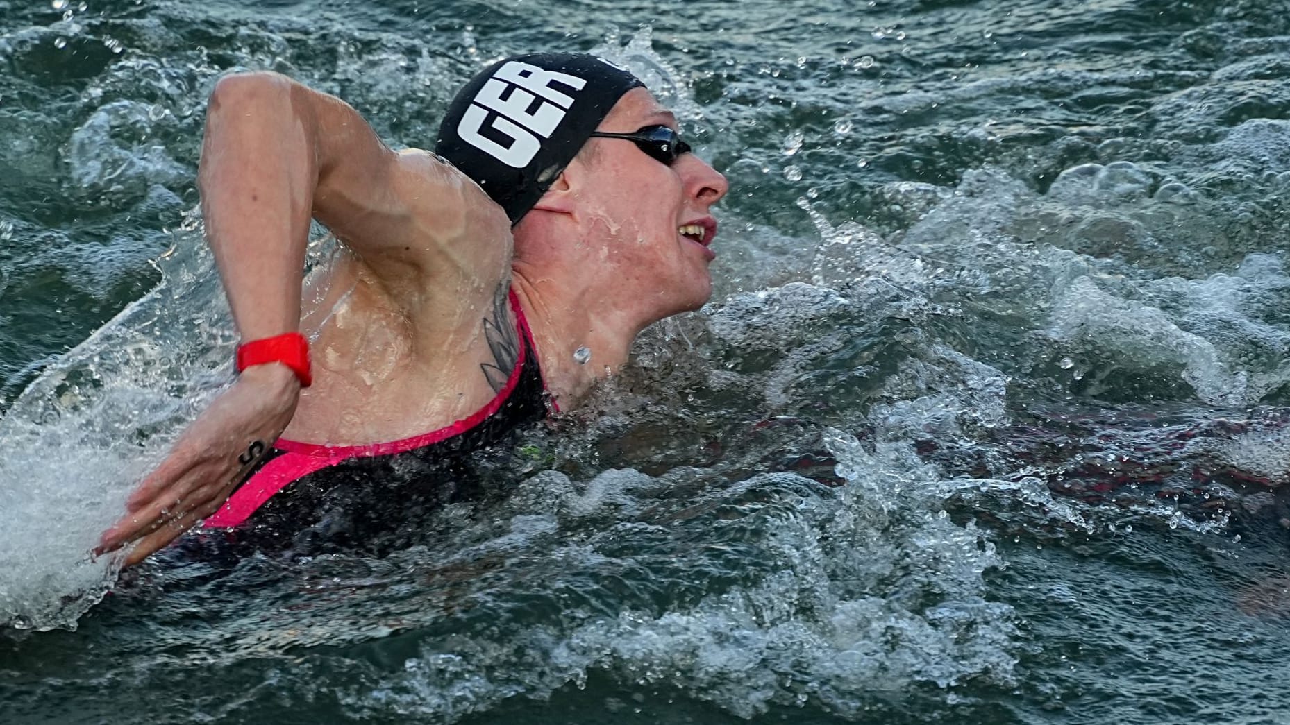 Florian Wellbrock swims on Friday morning.