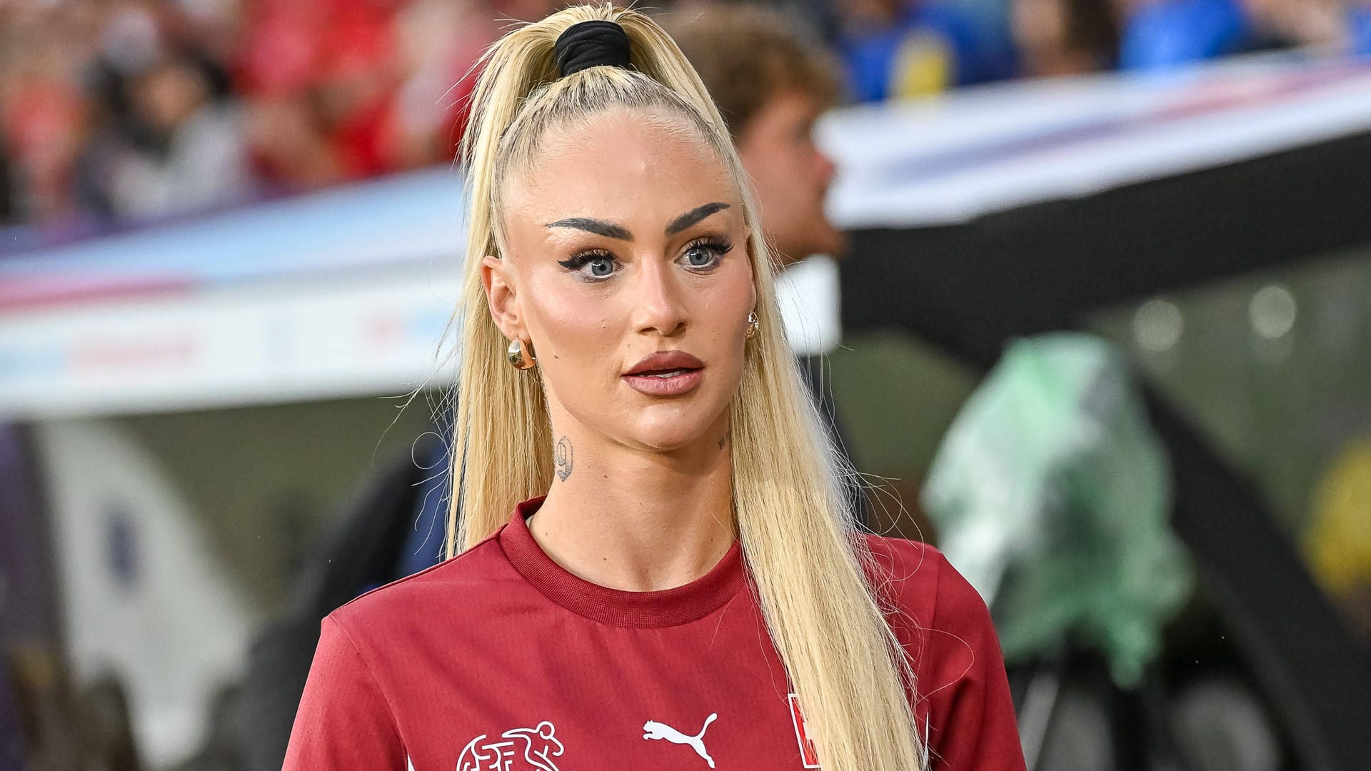 Fine: The spirits differ at the Swiss international Alisha Lehmann.
