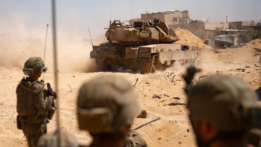 PHOTALERIA Image published by the Israel Defense Forces (FDI) of the Israeli troops operating in the Gaza Strip
