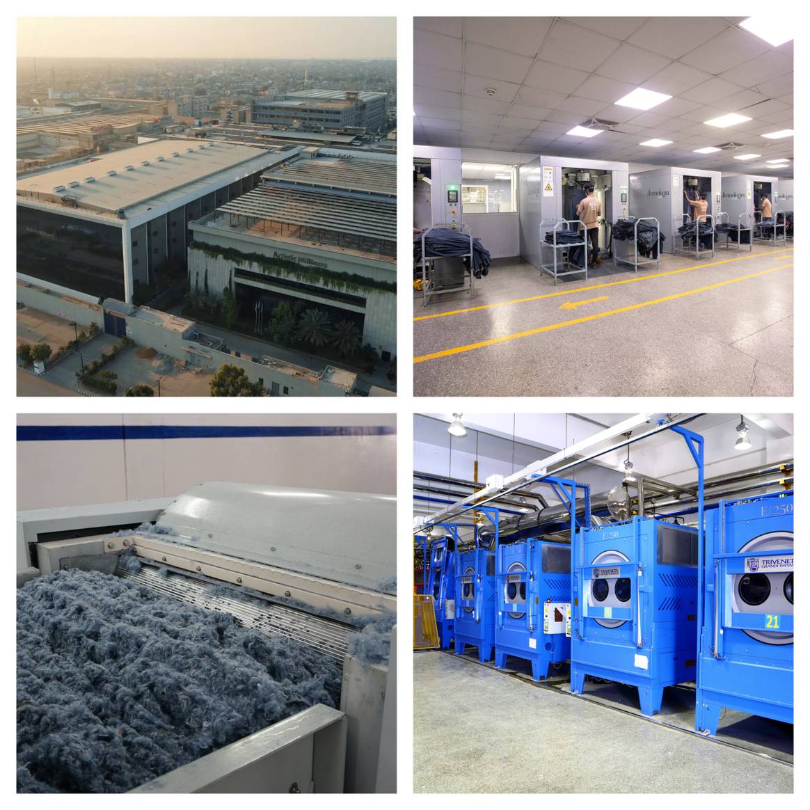 Pictures of the technology and machines in the Artistic Milliners facility