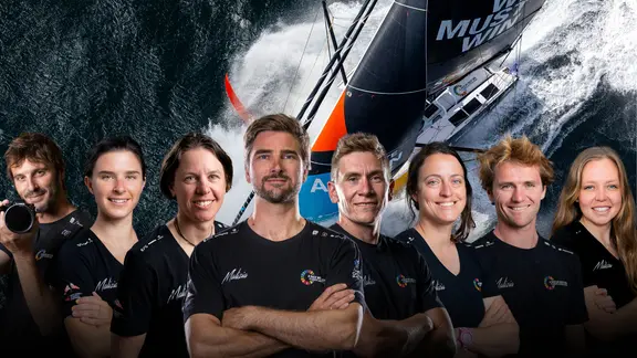The Malizia crew for Ocean Race Europe
