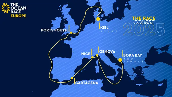 The stages at the Ocean Race Europe 2025