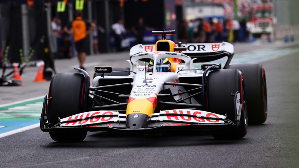 Hadjar in seinem Racing Bull