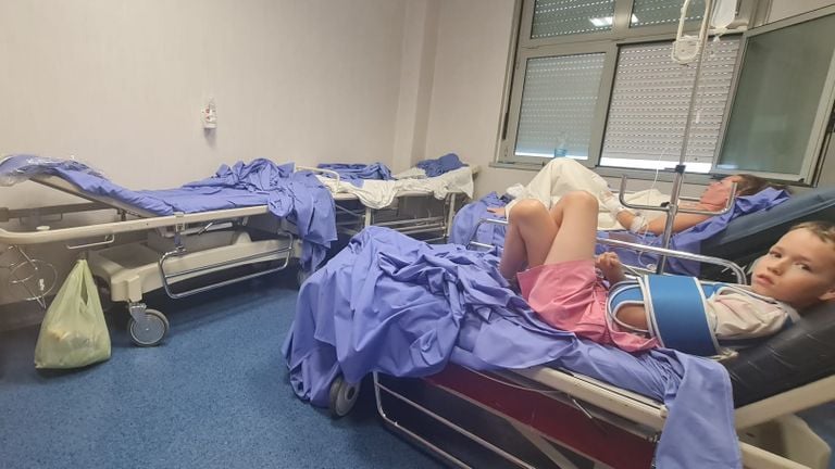 The family was eventually in one room in the hospital (photo: Bart Knapen).