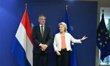Prime Minister Dick Schoof and chairman of the European Commission Ursula von der Leyen in Brussels, in July this year. Photo Dursun Aydemir / Anadolu  