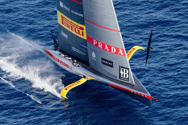 August 31, 2024. Louis Vuitton Cup, Race Day 3. Luna Rossa Prada Pirelli Team