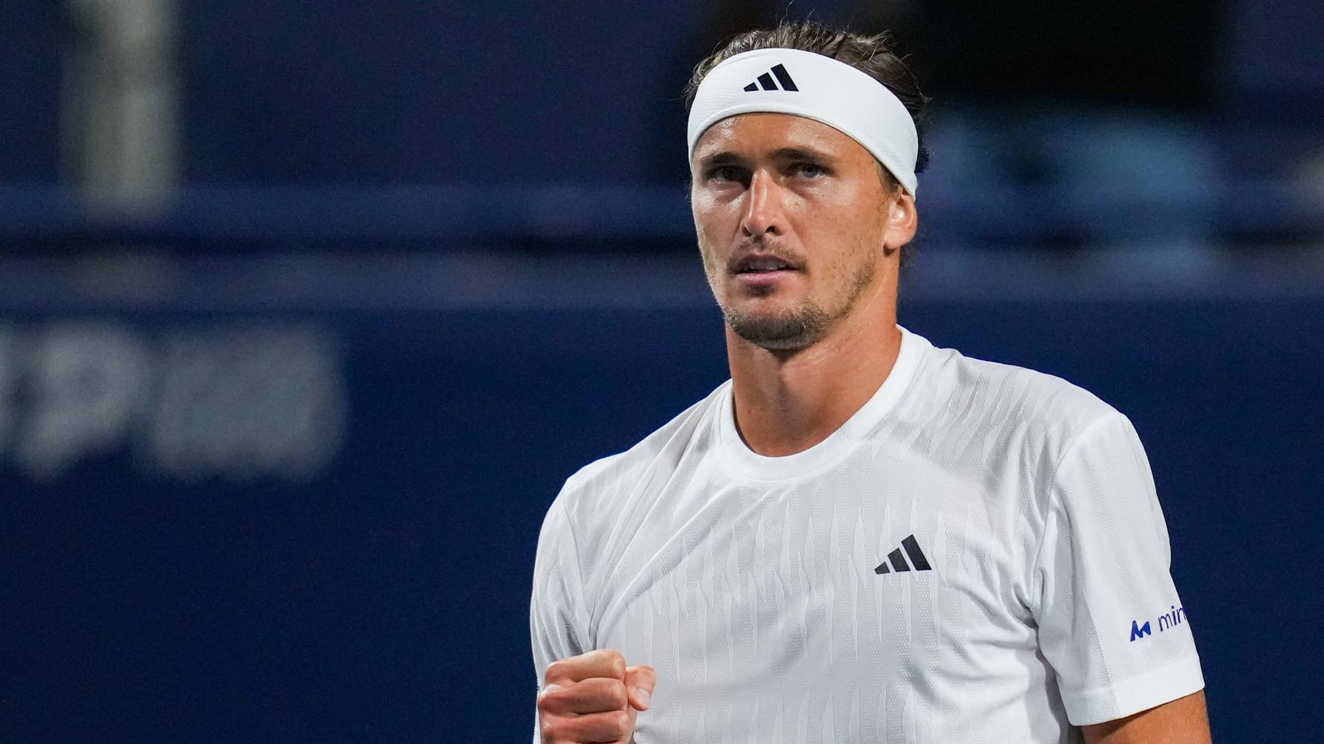 The fist clenched: Alexander Zverev at the Masters tournament in Toronto.