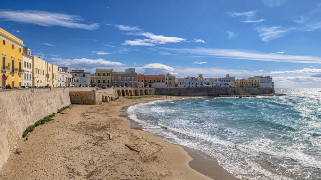 Puglia, the beach of Purity, set within the walls of Gallipoli (Lecce). (Getty Images)