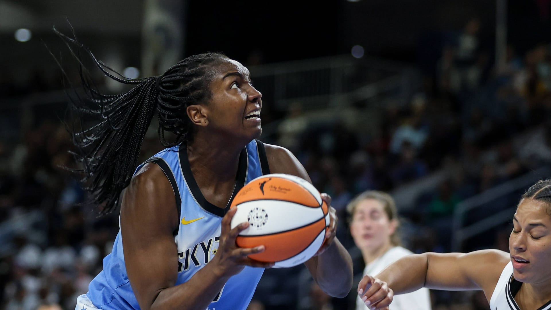 Elizabeth Williams: She has been playing at Chicago Sky since 2023.