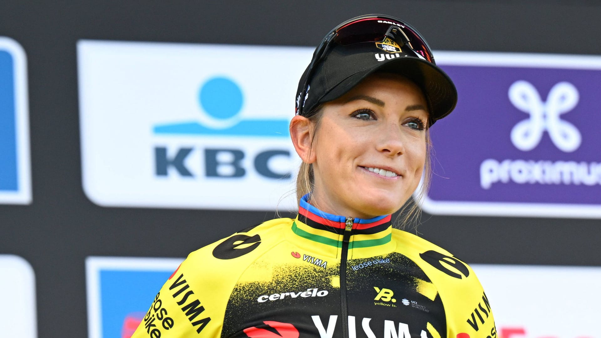 Pauline Ferrand-Prévot: She won the eighth stage and wears the yellow jersey.