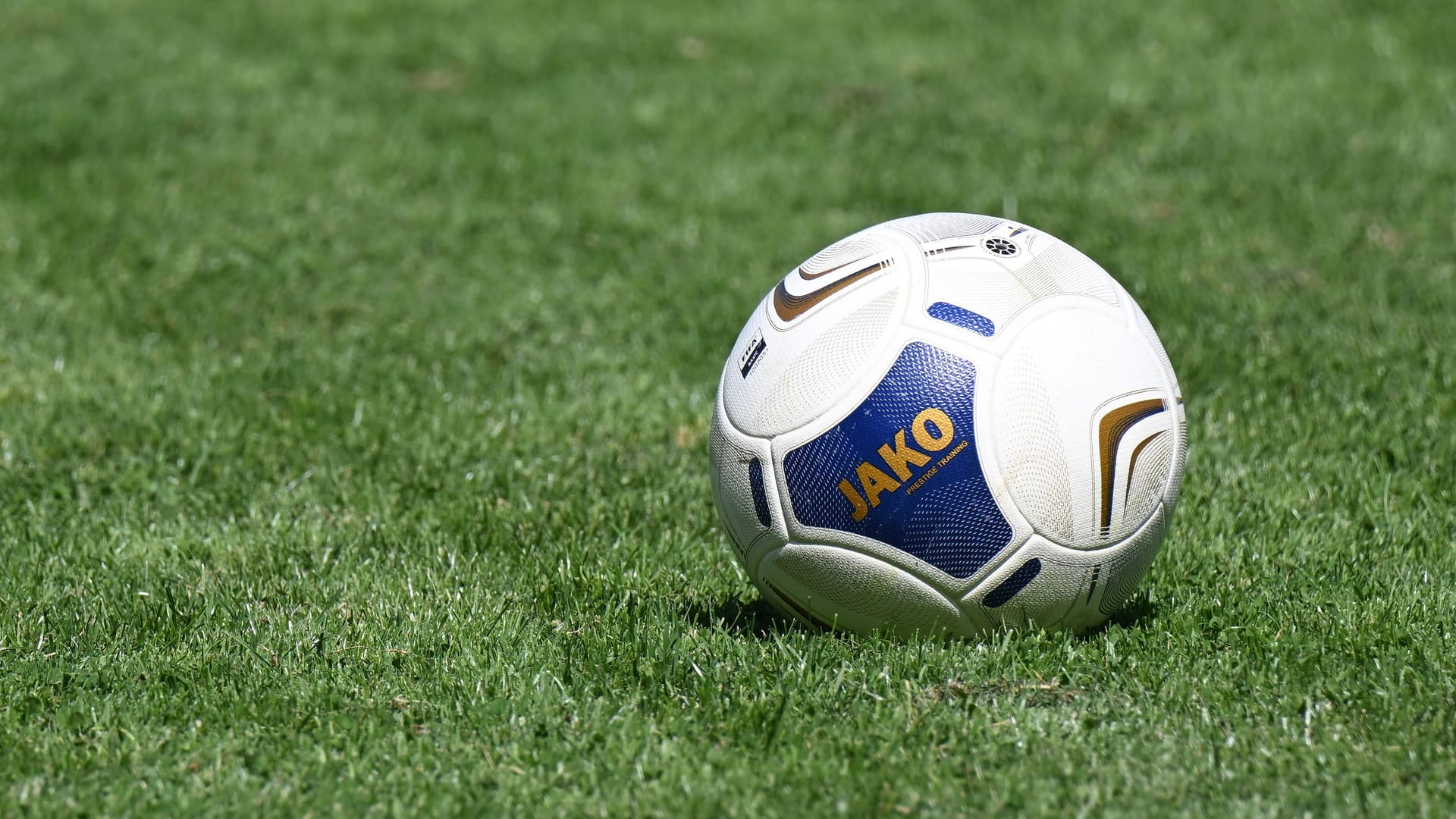 A football is on the lawn (symbol image): a district league game ended in violence.