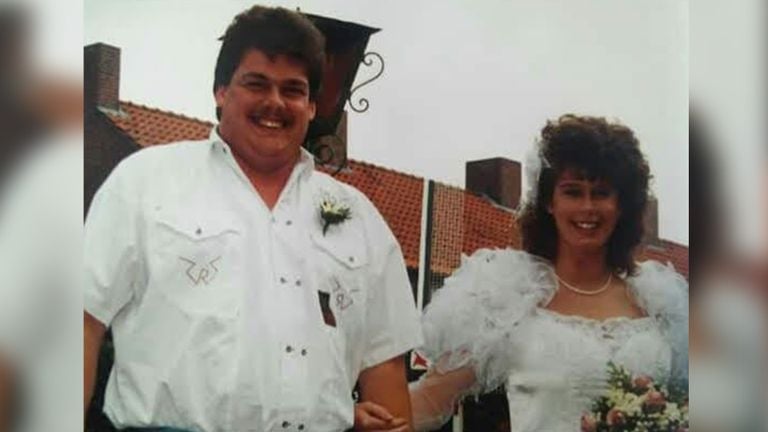 Hennie and Carola at the wedding of Carola (private archive)