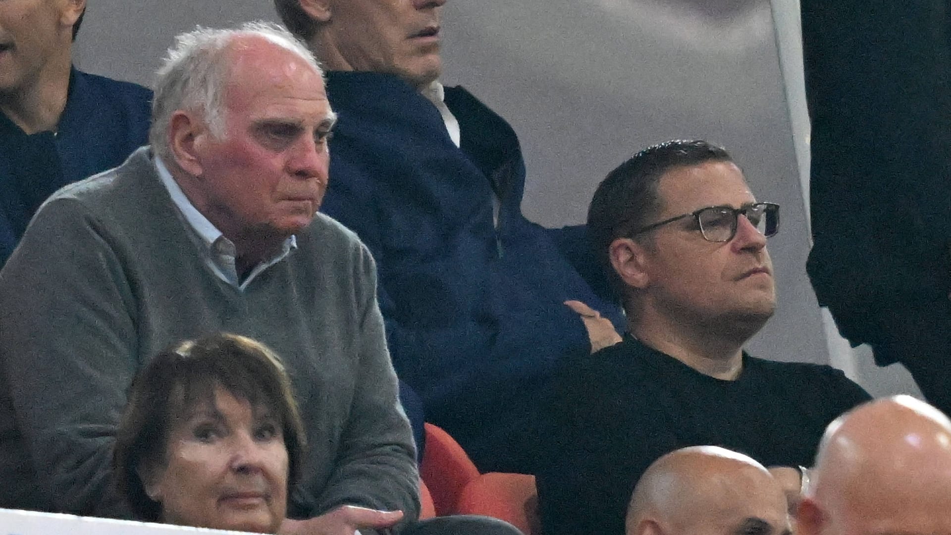 Max Eberl (right) next to Bavaria's honorary president Uli Hoeneß: The 51-year-old is the focus of the Munich transfer.