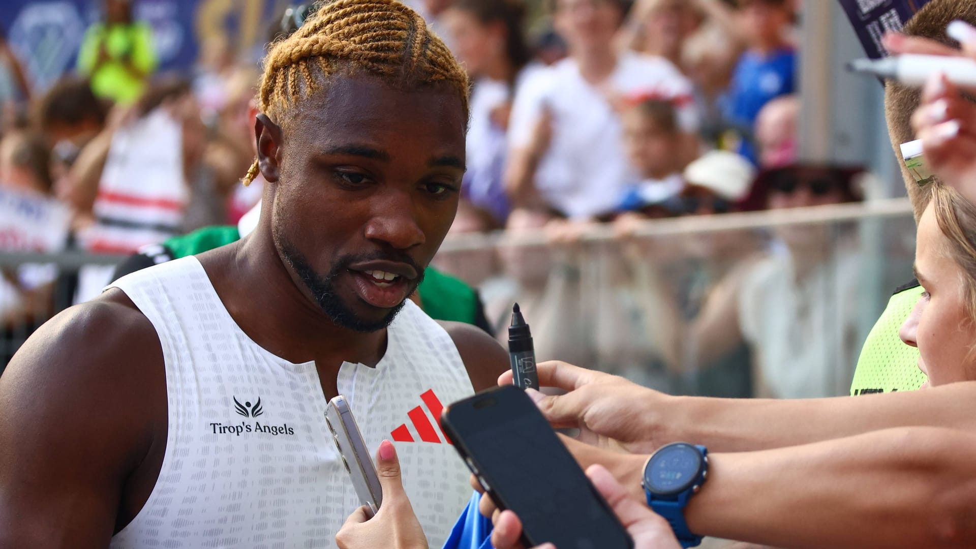 Noah Lyles: He is the reigning world champion and Olympic champion over the 100 meters.