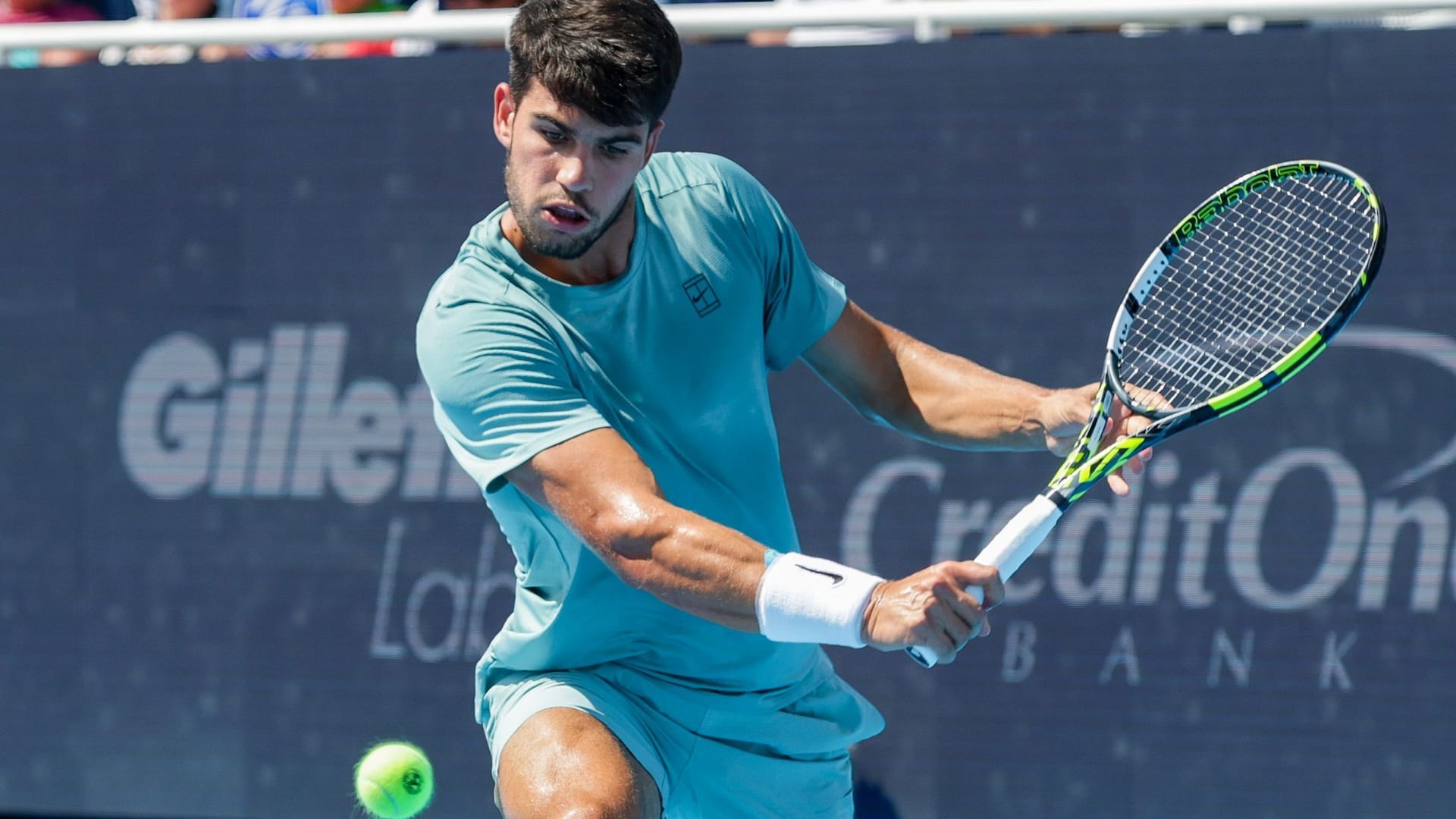 Carlos Alcaraz was in the lead in the final of the ATP tournament in Cincinnati.