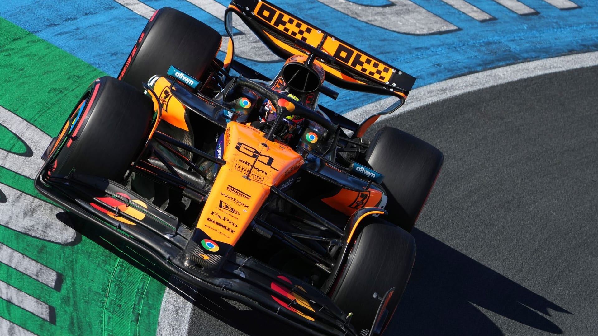 First: Oscar Piatri in qualifying from Zandvoort.