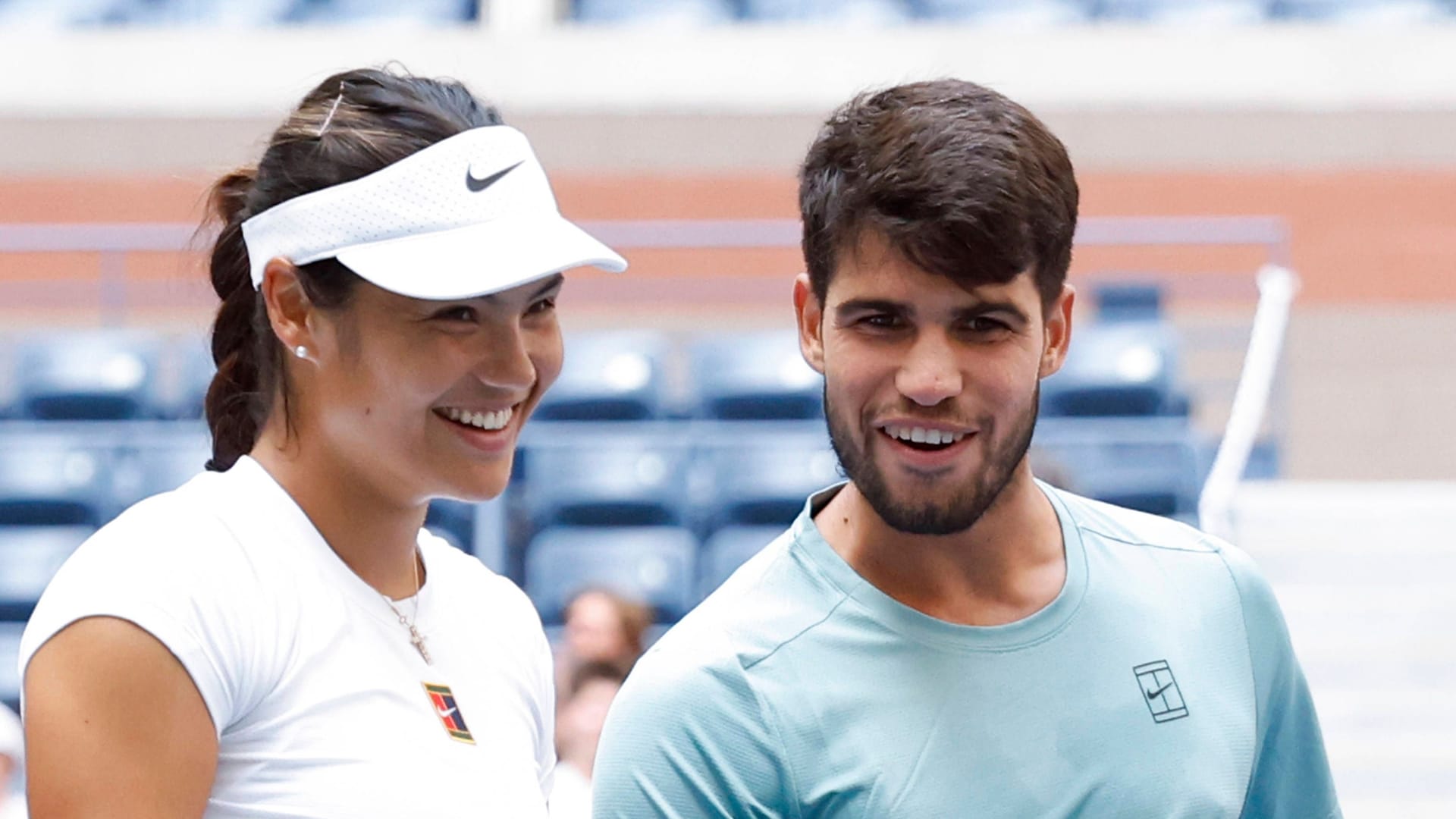 Emma Raducanu and Carlos Alcaraz: The tennis stars met in the US Open mixed competition.