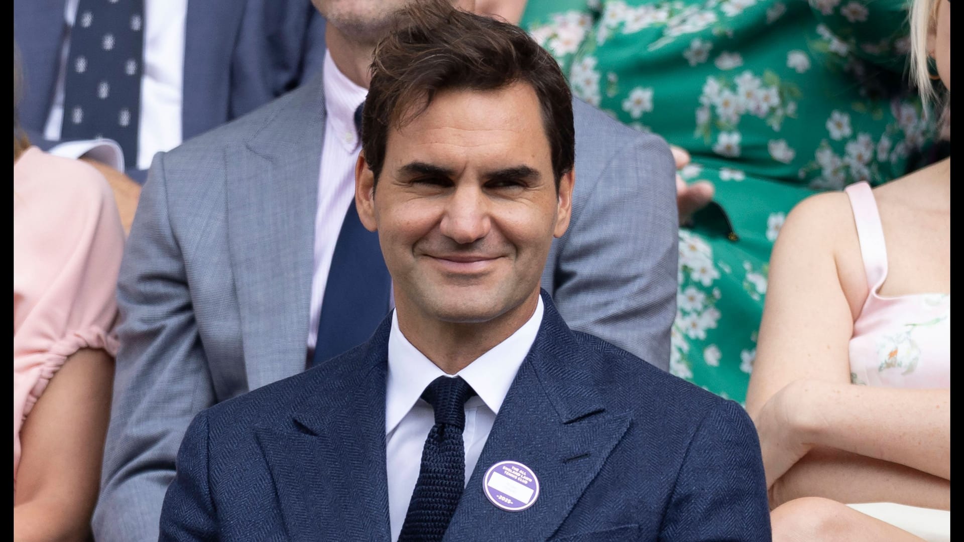 Roger Federer on the grandstand in Wimbledon 2025: In his active career, the Swiss won 20 Grand Slam titles. Roger Federer on the grandstand in Wimbledon 2025: In his active career, the Swiss won 20 Grand Slam titles.