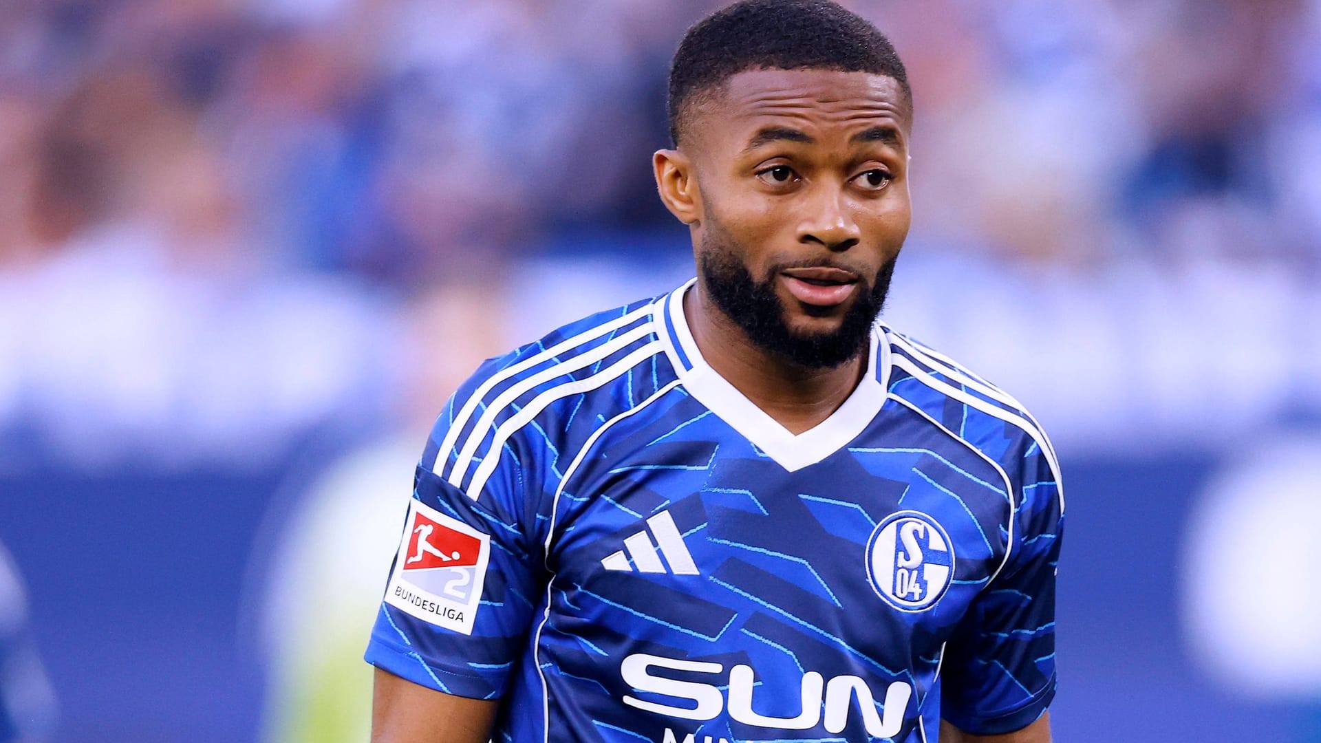 Moussa Sylla in a game in the arena at Schalke last season.