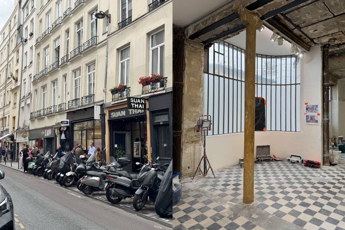 Paris store (outside and inside)