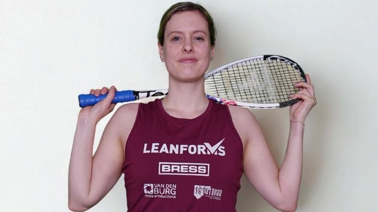 Tessa ter Sluis participates in the European Championship Squash.