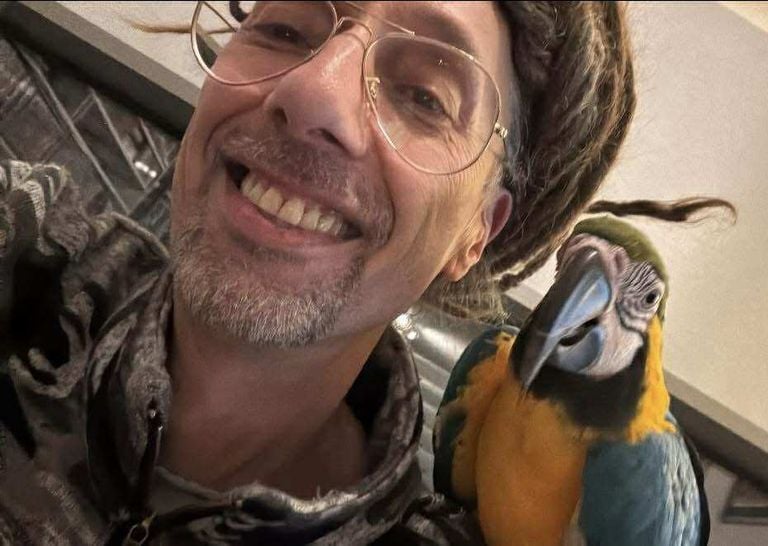 Chris Mallens with Oro (photo: private collection).