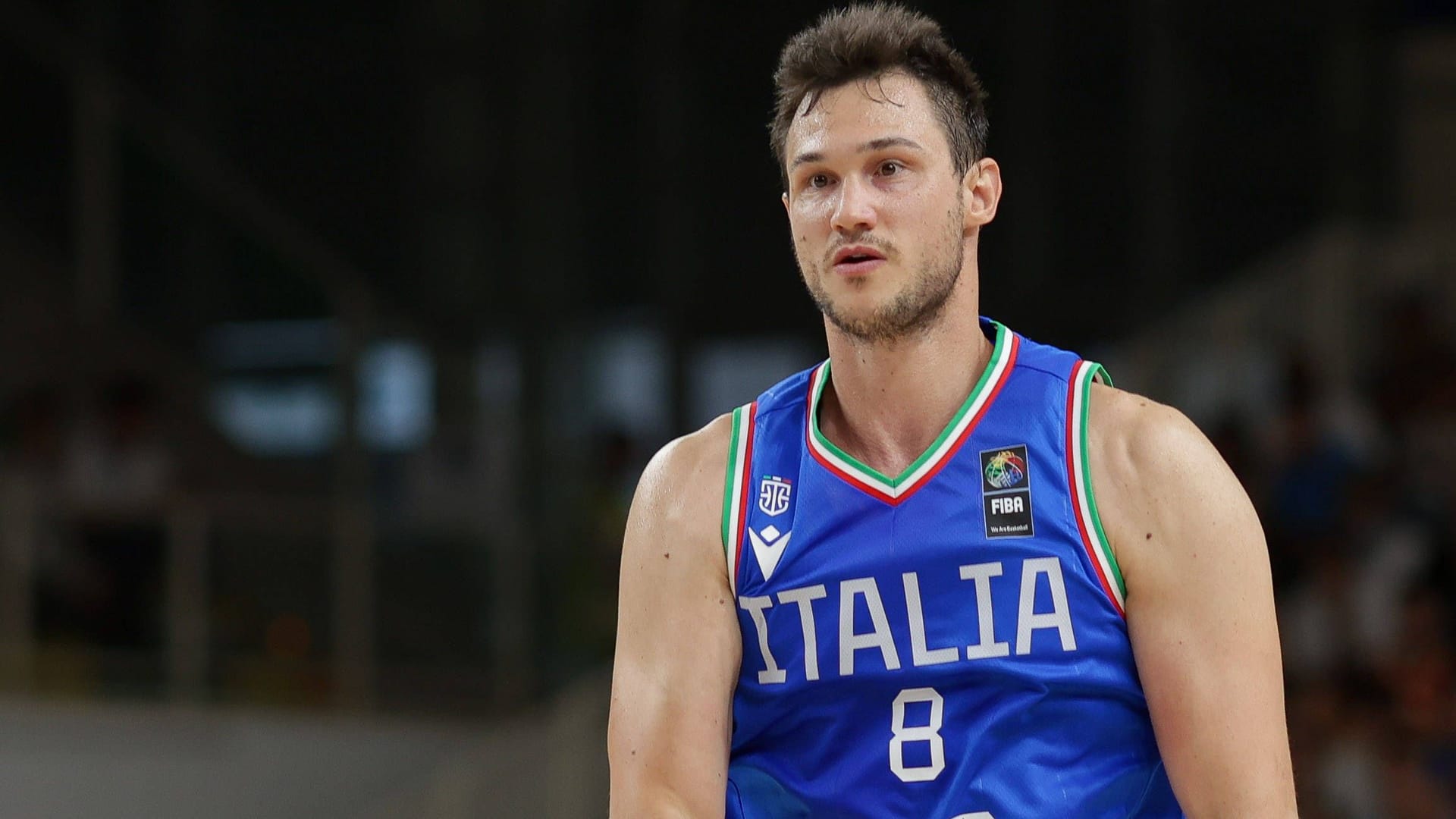 Danilo Gallinari in the jersey of Italy's national team: The winger was active in the NBA for a total of 16 years.