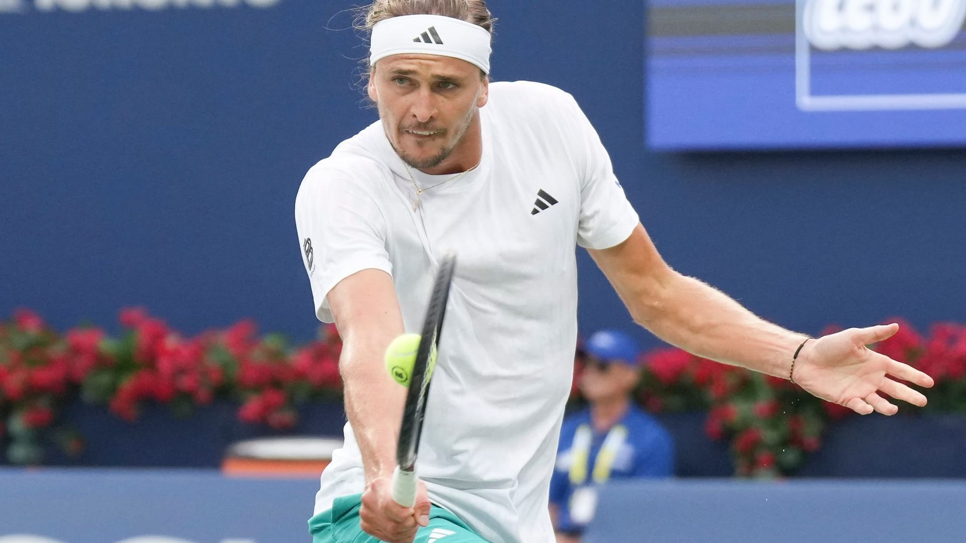 Alexander Zverev at the National Bank Open in Toronto.
