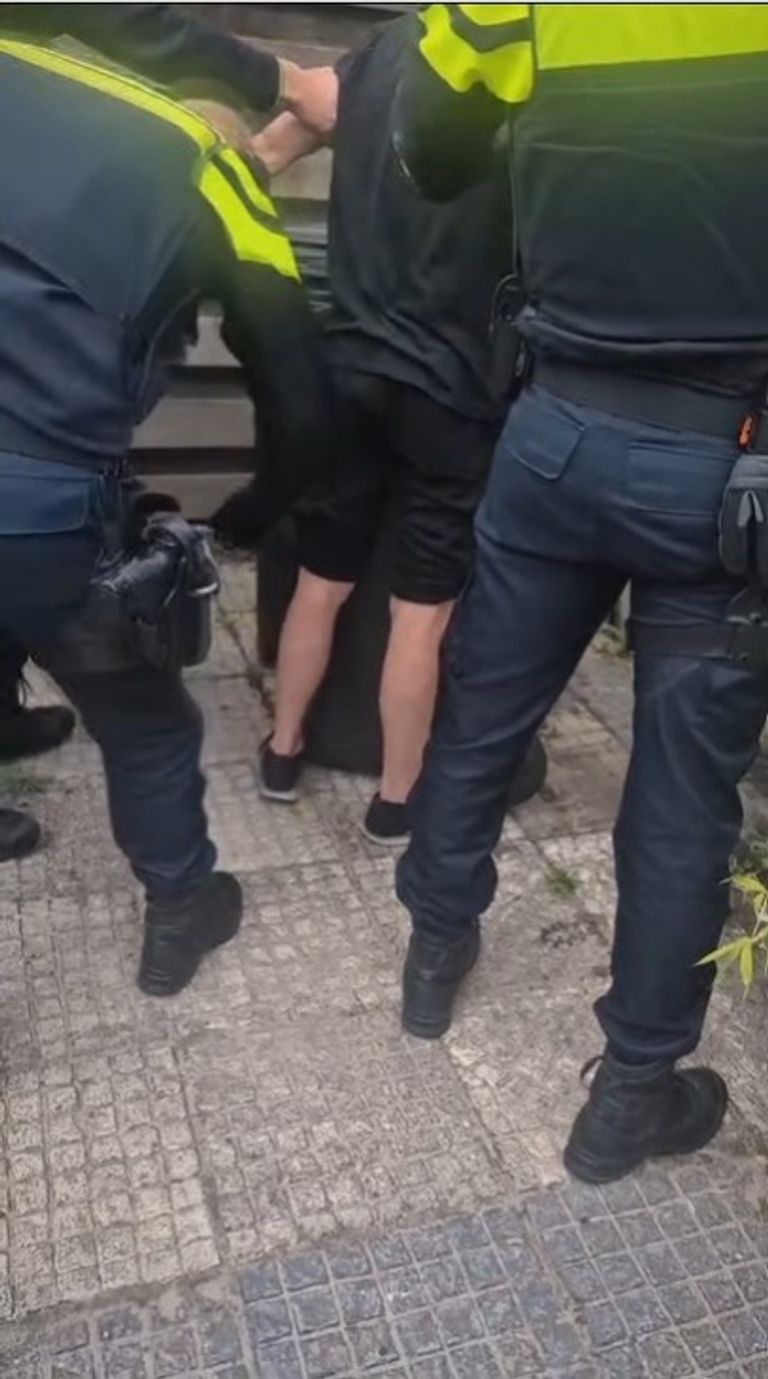 The suspects were arrested (photo: Instagram neighborhood agents Breda Zuidwest).